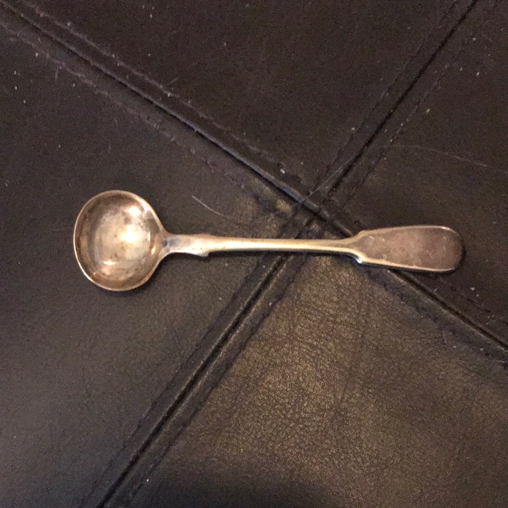Vintage Silver Sauce Ladle Small with Inscribed Maker